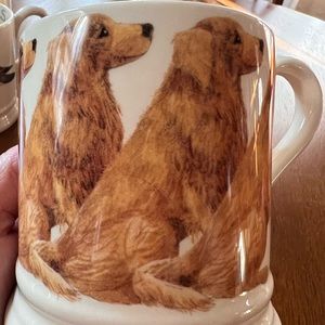 Emma Bridgewater cup. Golden retriever. Older design. Holds about 8 ounces.